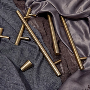 2.5"-12.6" Antique Bronze & Brushed Brass Pulls, Knobs & Handles | Drawer, Cabinet, Dresser & Wardrobe Hardware