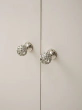 Load image into Gallery viewer, Mid-Century Hollow Ball Brass Knob, Titanium Silver Small Drawer &amp; Cabinet Door Handle
