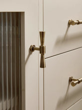 Load image into Gallery viewer, Aged Bronze Mid-Century Brass Long Pulls, French Vintage Handles for Cabinets, Wardrobes and Drawers
