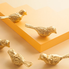 Load image into Gallery viewer, Solid Brass Bird Cabinet Knobs &amp; Pulls | Decorative Hardware for Kitchen &amp; Dresser
