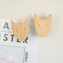 Load image into Gallery viewer, Kids Room Animal Wood Wall Hooks - Decorative Coat Hooks for Children&#39;s Room
