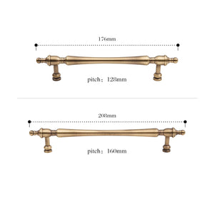 3.78"-6.3" Antique Bronze Solid Brass Knobs, Pulls & Handles | Cabinet, Drawer, Kitchen & Dresser Hardware