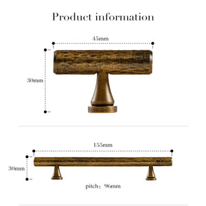 3.78"-12.6" Hammered Antique Bronze & Brass Pulls & Handles | Kitchen & Drawer Hardware