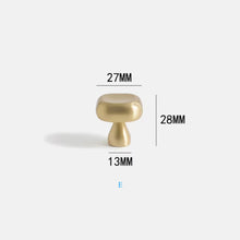Load image into Gallery viewer, French Vintage Gold Round Brass Knobs, Single Hole Small Drawer &amp; Wardrobe Handles
