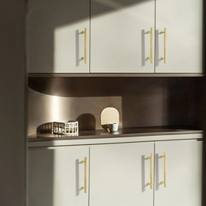 3.78", 5", 7.55" Shiny Gold & Titanium Black Kitchen Pulls | Drawer Knobs, Wardrobe & Cabinet Pulls, Cabinet Hardware