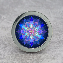 Load image into Gallery viewer, Handmade Blue Flower Knobs, Pulls &amp; Handles | Drawer, Dresser, Cupboard, Cabinet &amp; Kitchen Hardware
