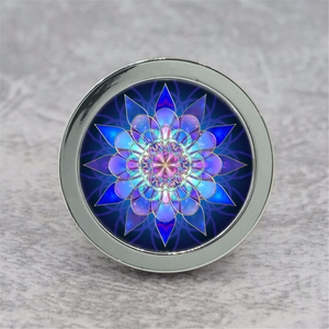 Handmade Blue Flower Knobs, Pulls & Handles | Drawer, Dresser, Cupboard, Cabinet & Kitchen Hardware