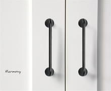 Load image into Gallery viewer, 3.78&quot;-10&quot; (128-192mm) Black &amp; Antique Brass Knobs, Pulls &amp; Handles | Cabinet Door, Dresser Drawer, Cupboard &amp; Kitchen Hardware
