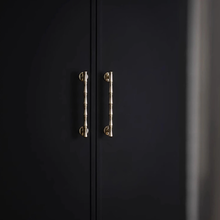 Load image into Gallery viewer, 3.78&quot;, 5&quot;, 6.3&quot;, 8.8&quot; Shiny Gold Bamboo Drawer Pulls &amp; Knobs | Unique Dresser Knobs, Closet, Wardrobe &amp; Cabinet Handles
