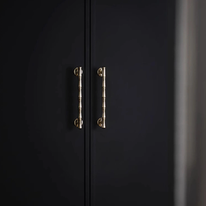 3.78", 5", 6.3", 8.8" Shiny Gold Bamboo Drawer Pulls & Knobs | Unique Dresser Knobs, Closet, Wardrobe & Cabinet Handles