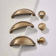 Load image into Gallery viewer, 3&quot;, 3.78&quot; Antique Bronze Drop Bail Drawer Pulls | Cabinet &amp; Kitchen Knobs, Dresser, Wardrobe &amp; Cupboard Handles
