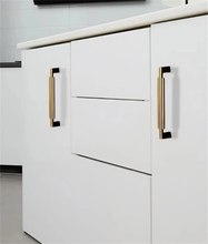 Load image into Gallery viewer, Brass &amp; Pure Copper Modern Nordic Cabinet Handles | Simple Wardrobe Door &amp; Drawer Pulls, Kitchen Cabinet Pulls

