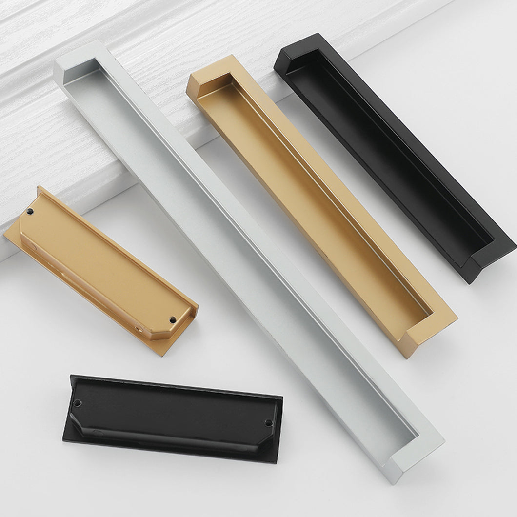 Invisible Concealed Embedded Pulls & Handles | Extended | Kitchen, Cabinet, Drawer & Closet Door Hardware