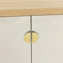 Load image into Gallery viewer, 1.25&quot;, 2.5&quot;, 3.78&quot;, 7.55&quot; Brushed Brass Modern Cabinet Pulls | Drawer &amp; Kitchen Door Handles, Dresser Knob, Wardrobe Hardware
