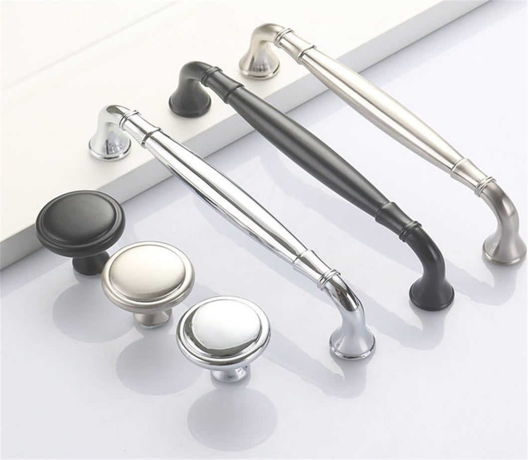 Modern Chrome, Black & Brushed Nickel Drawer Pulls | Kitchen Cabinet Handles, Dresser Knobs & Wardrobe Handles | Cabinet Hardware