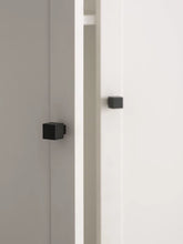 Load image into Gallery viewer, Minimalist Matte Black Square Brass Knobs, Modern Single Hole Small Cabinet Handles
