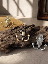 Load image into Gallery viewer, European Vintage Solid Brass Wall Hooks, Light Luxury Silver‑Gold Coat Hooks for Entryway, Cloakroom, Bathroom and Wardrobe
