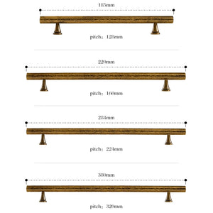 3.78"-12.6" Hammered Antique Bronze & Brass Pulls & Handles | Kitchen & Drawer Hardware