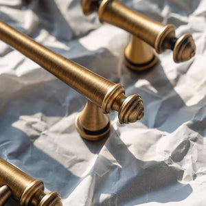 3.78"-7.55" Art Decor T Bar Knobs, Pulls & Handles | Gold, Antique Bronze & Brass for Drawer, Dresser, Cabinet | Gift-Worthy Hardware