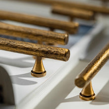 Load image into Gallery viewer, 3.78&quot;-12.6&quot; Hammered Antique Bronze &amp; Brass Pulls &amp; Handles | Kitchen &amp; Drawer Hardware
