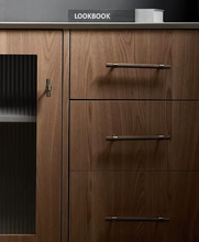 Load image into Gallery viewer, European Knurled Brass Drawer Pulls, French Mid-Century Retro Classical Wardrobe Cabinet Handles
