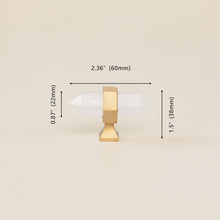 Load image into Gallery viewer, Luxury Crystal Modern T Bar Cabinet Handles | Adjustable Drawer Pulls for Wardrobe &amp; Cabinet Door Knobs
