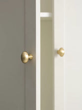 Load image into Gallery viewer, French Vintage Oval Pigeon Egg Brass Knobs, Versatile Single Hole Drawer &amp; Wardrobe Handles
