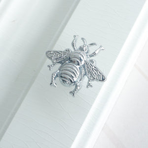 Gold Brass Bee Knobs | Drawer Pulls for Dresser, Kitchen Cabinet & Door | Decorative Furniture Hardware