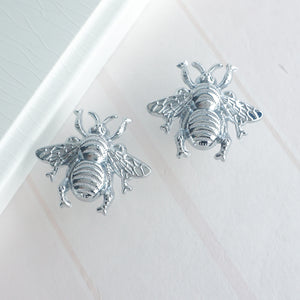 Gold Brass Bee Knobs | Drawer Pulls for Dresser, Kitchen Cabinet & Door | Decorative Furniture Hardware
