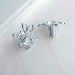 Gold Brass Bee Knobs | Drawer Pulls for Dresser, Kitchen Cabinet & Door | Decorative Furniture Hardware