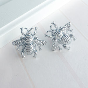 Gold Brass Bee Knobs | Drawer Pulls for Dresser, Kitchen Cabinet & Door | Decorative Furniture Hardware
