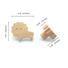 Load image into Gallery viewer, Kids Room Animal Wood Wall Hooks - Decorative Coat Hooks for Children&#39;s Room
