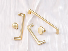 Load image into Gallery viewer, Modern Gold Simple Ball Knobs &amp; Drawer Pulls | Cabinet Hardware for Kitchen, Dresser &amp; Wardrobe
