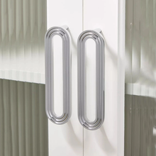 Load image into Gallery viewer, 1.1&quot;-7.55&quot; Unique Hollow Chrome Knobs, Pulls &amp; Handles | Wardrobe, Drawer, Kitchen &amp; Cupboard Hardware
