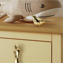 Load image into Gallery viewer, Exquisite Bird Polished Gold Brass Knobs &amp; Pull Handles | Dresser, Drawer, Kitchen Cabinet Decor Hardware
