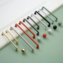 Load image into Gallery viewer, 3.78&#39;&#39;-7.55&#39;&#39; Colorful (Orange &amp; Green) Pulls &amp; Knobs | Kitchen, Cabinet, Drawer &amp; Dresser Hardware
