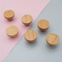 Load image into Gallery viewer, 1 PCS Natural Wood Kitchen Knobs | Drawer &amp; Dresser Pulls, Wooden Cabinet Knobs, Home Decor Hardware
