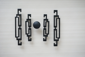 2.5"-5.0" (64-128mm) Black Knobs, Pulls & Handles | Chinese Style Cabinet Door, Drawer, Dresser & Cupboard Kitchen Hardware