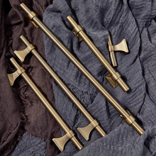 Load image into Gallery viewer, Unique Aged Solid Brass Pulls, Knobs &amp; Handles | Cabinet, Kitchen, Drawer, Dresser &amp; Closet Furniture Hardware
