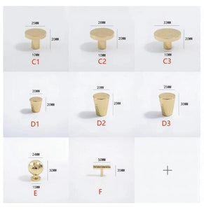High-Quality Mini Hammered Solid Brass Pulls & Knobs | Cabinet, Kitchen, Drawer & Dresser Hardware