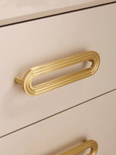 Load image into Gallery viewer, Brass Luxury Gold Cabinet Pulls, Modern Minimalist Nordic Handles for Wardrobe, Drawer, Cupboard, Shoe &amp; Wine Cabinet
