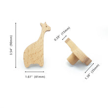 Load image into Gallery viewer, Kids Room Animal Wood Wall Hooks - Decorative Coat Hooks for Children&#39;s Room

