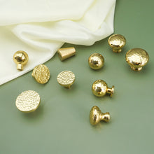 Load image into Gallery viewer, High-Quality Mini Hammered Solid Brass Pulls &amp; Knobs | Cabinet, Kitchen, Drawer &amp; Dresser Hardware
