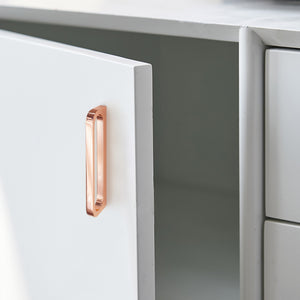 3.78"-12.6" Rose Gold Hollow Knobs, Pulls & Handles | Modern Simple | Kitchen, Dresser, Drawer & Cabinet Door Hardware