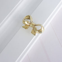 Load image into Gallery viewer, Exquisite Gold Brass Bow Drawer Knobs | Dresser, Kitchen Cabinet Handles &amp; Door Knobs | Decor Furniture Hardware
