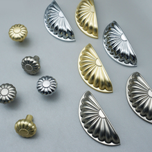 Load image into Gallery viewer, 3&quot;Chrome Drawer Pulls Brushed Nickel Cup Cabinet Pulls Gold Door Handles Unique Drawer Knobs Silver Chrome Cabinet Hardware
