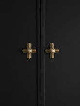 Load image into Gallery viewer, Vintage French Cabinet Pulls, Antique Bronze Aged Handles for Wabi‑Sabi Style Furniture Drawers
