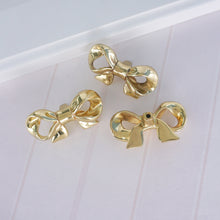 Load image into Gallery viewer, Exquisite Gold Brass Bow Drawer Knobs | Dresser, Kitchen Cabinet Handles &amp; Door Knobs | Decor Furniture Hardware
