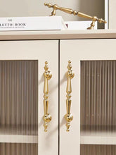 Load image into Gallery viewer, Shiny Gold Brass French Minimalist Pulls, European Luxury Handles for Wardrobes, Shoe Cabinets &amp; Drawers
