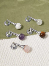 Load image into Gallery viewer, French Mid-Century Chrome Brass Crystal Pendant Pulls, Modern Minimalist Handles for Drawers, Shoe Cabinets &amp; Wardrobes
